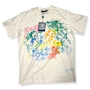 LV LouisVuitton FrontPrintedPastel Monogram TShirt